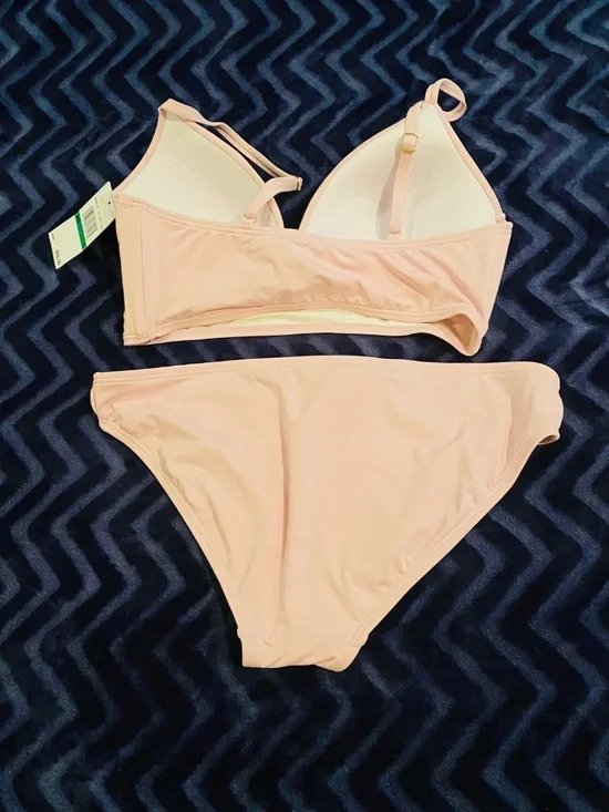 Michael Kors Blush Pink Padded Bikini Set size L - Picture 2 of 3